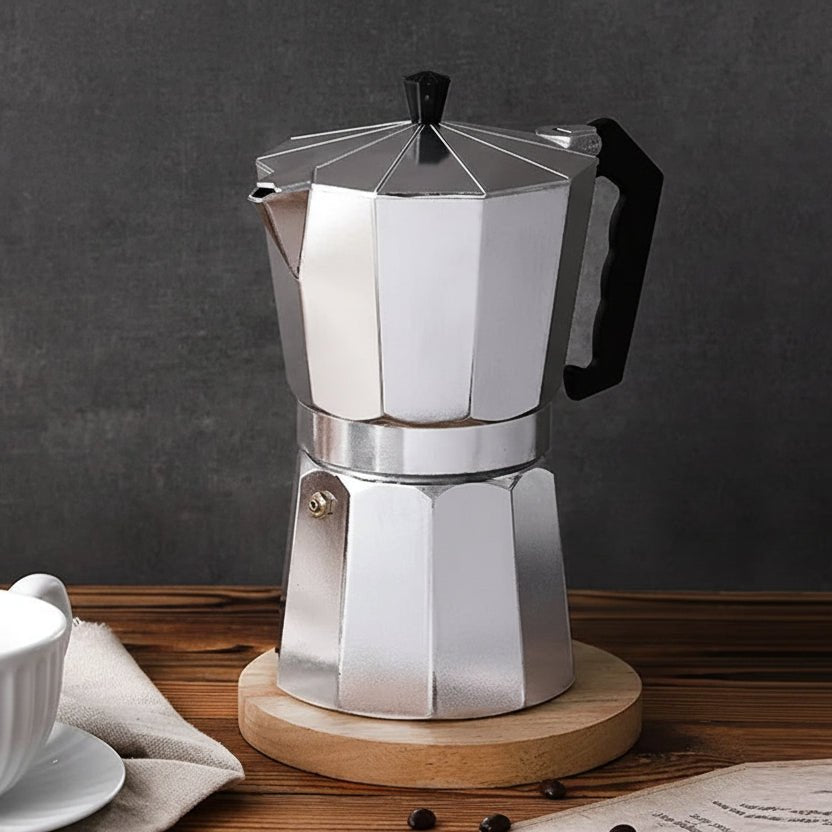 BREWELLO – Portable Italian Aluminum Coffee Maker for Rich Espresso 2