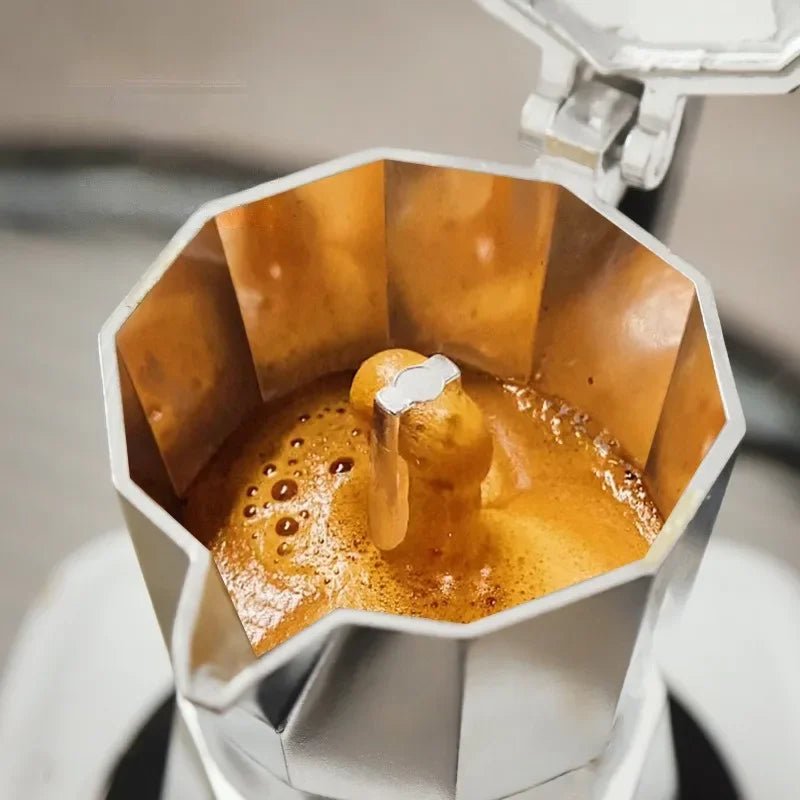 BREWELLO – Portable Italian Aluminum Coffee Maker for Rich Espresso 3