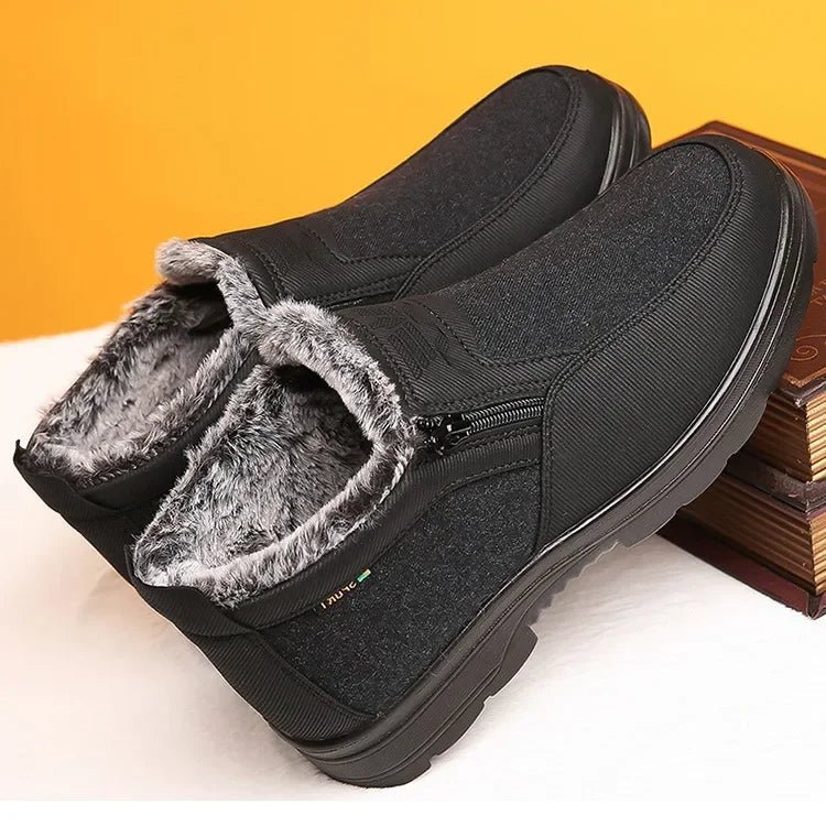 COLDPEAK – Men’s Leather Winter Boots with Thermal Fur Lining and Slip-Resistant Base 3