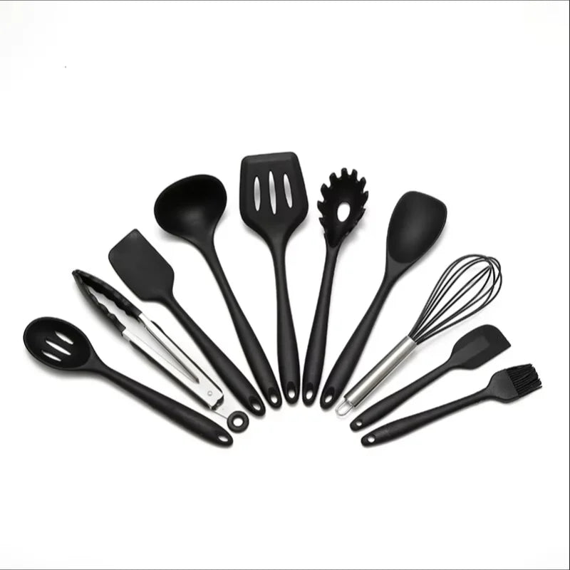 COLORFLAME UTENSILS – 10-piece non-stick silicone kitchen tool set 7