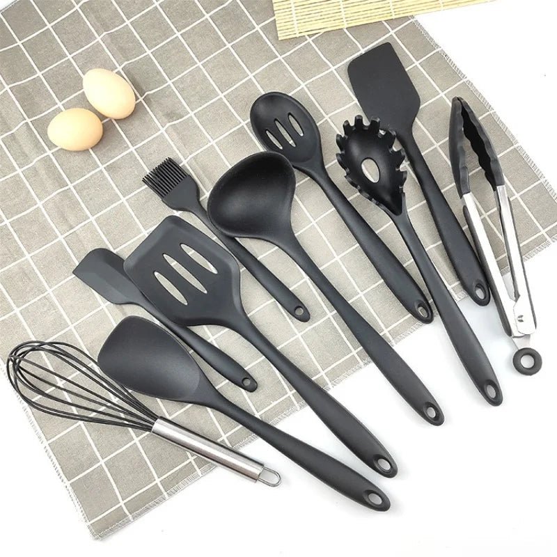 COLORFLAME UTENSILS – 10-piece non-stick silicone kitchen tool set 3