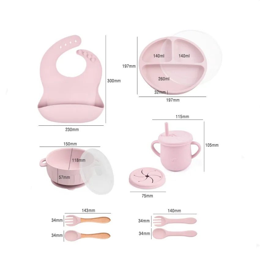 Set per bambini Colormunch-Servizio pasti per bambini senza BPA, adatto ai bambini