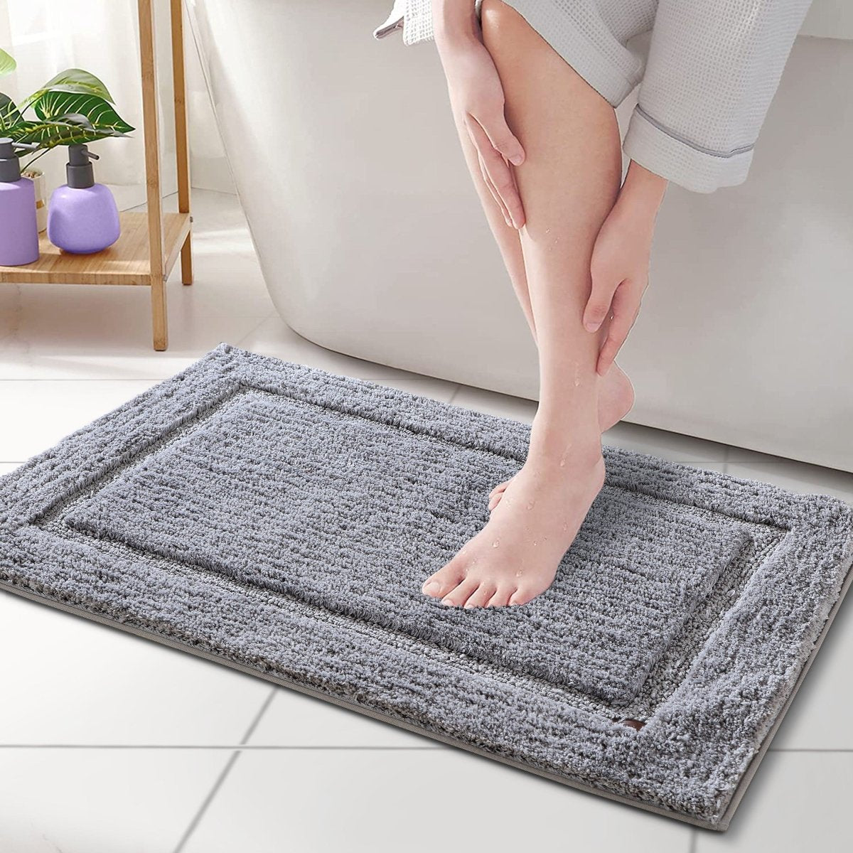 LuxeHaven Superba Floor Comfort Mat | Soft non-slip rug for bathroom, kitchen, and pet areas