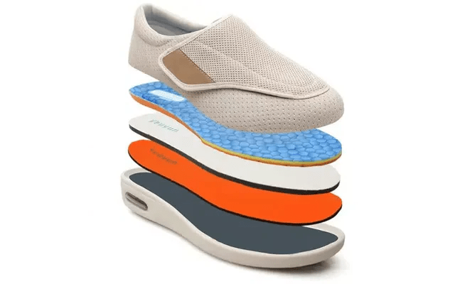 ComfortFit - Wide Diabetic Shoes with Memory Foam Insole for Swollen Feet 5