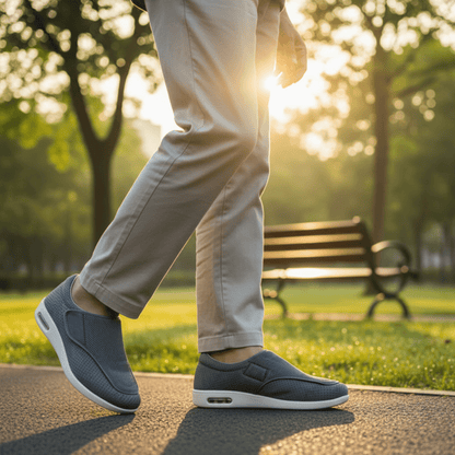 COMFORTFIT LARGE – Chaussures pour diabétiques avec semelle intérieure en mousse à mémoire de forme pour pieds enflés