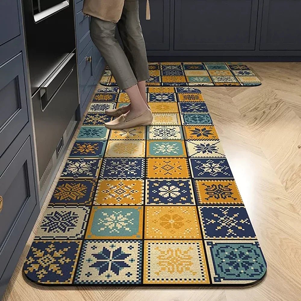 Stylish Non-Slip Kitchen Area Rug - Durable, Easy to Clean, Versatile Use 6