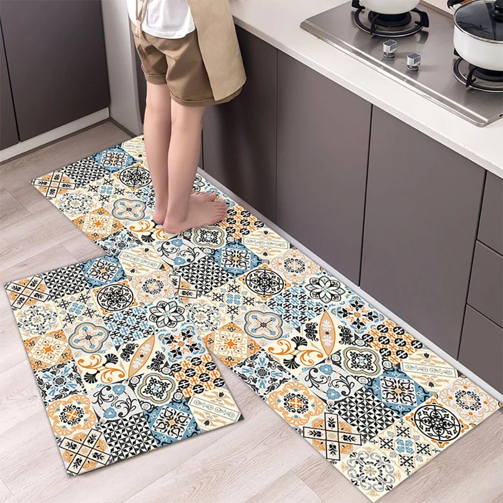 Stylish Non-Slip Kitchen Area Rug - Durable, Easy to Clean, Versatile Use 14