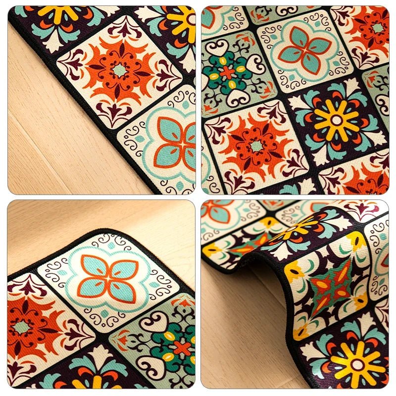 Stylish Non-Slip Kitchen Area Rug - Durable, Easy to Clean, Versatile Use 3