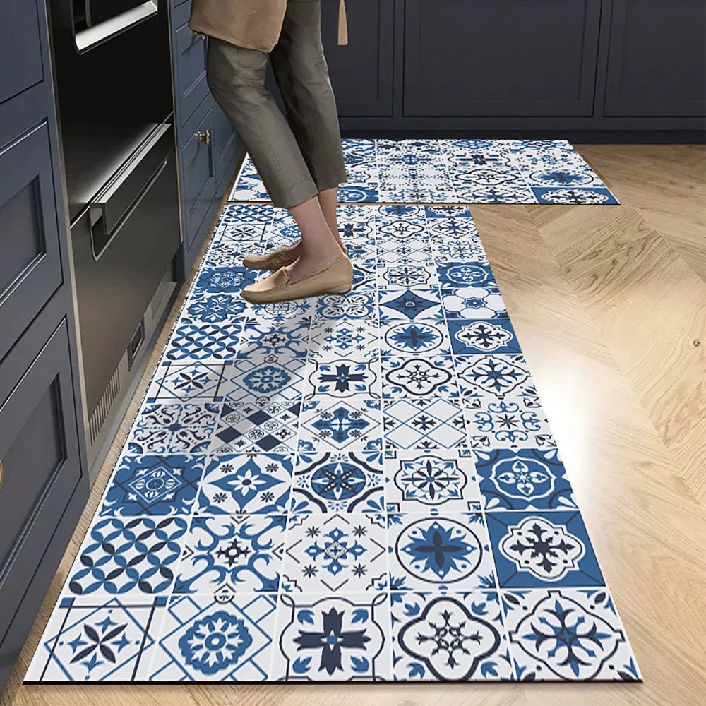 Stylish Non-Slip Kitchen Area Rug - Durable, Easy to Clean, Versatile Use 5