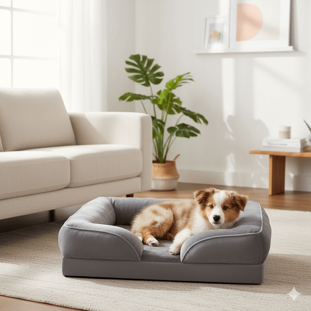 COMFYPAW ORTHOBED – Cama Ortopédica para Cão com Colchão de Espuma para Alívio das Articulações