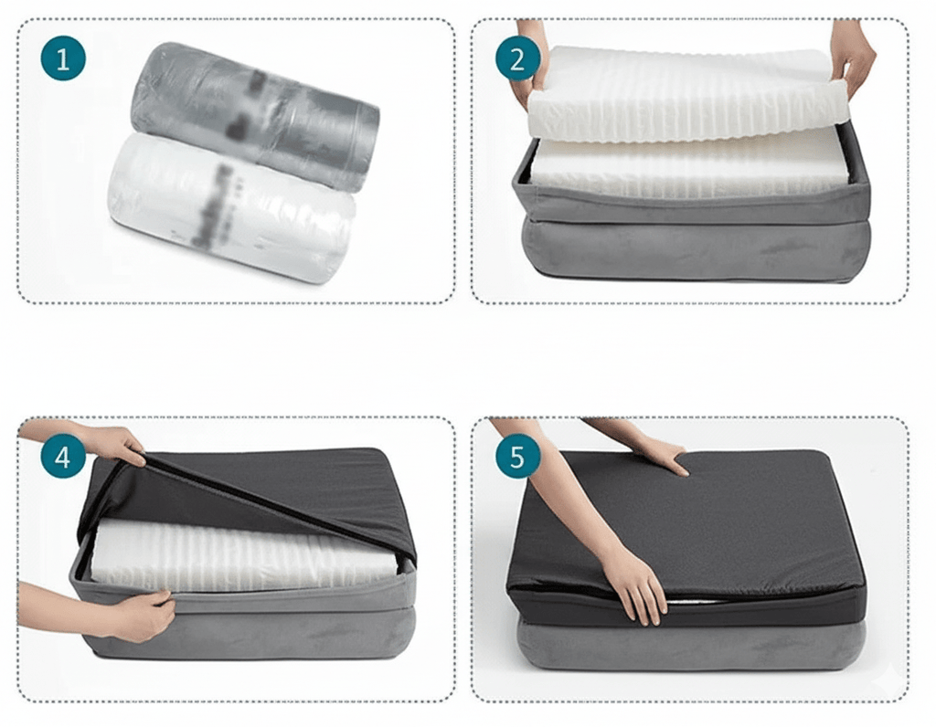COMFYPAW ORTHOBED – Orthopedisch hondenbed met traagschuimmatras voor gewrichtsverlichting