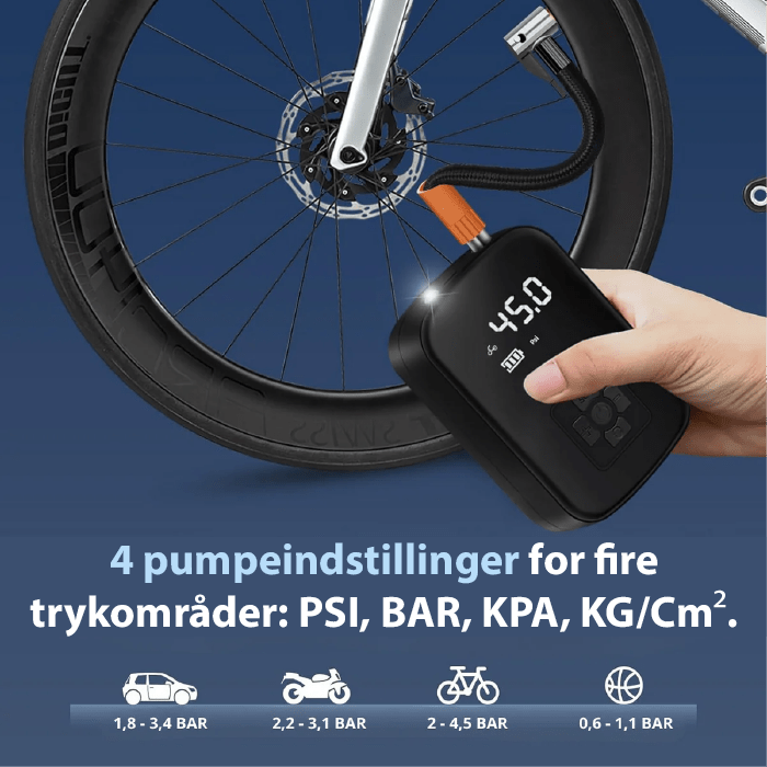 BOMBA DE AR ELÉTRICA COMPACTA – Inflador Portátil para Pneus, Bolas e Colchões