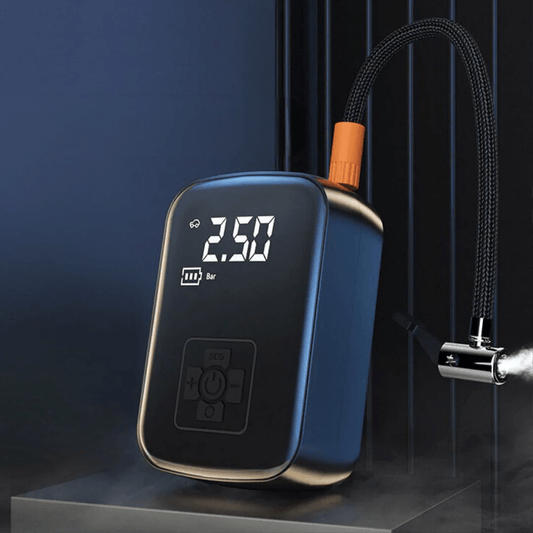 BOMBA DE AIRE ELÉCTRICA COMPACTA – Inflador portátil para neumáticos, pelotas y colchones