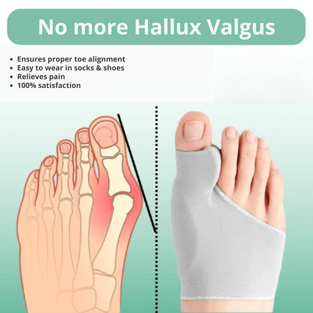 CompressCare Teen Bunion Corrector - Soulagement de l'Hallux Valgus et alignement des orteils