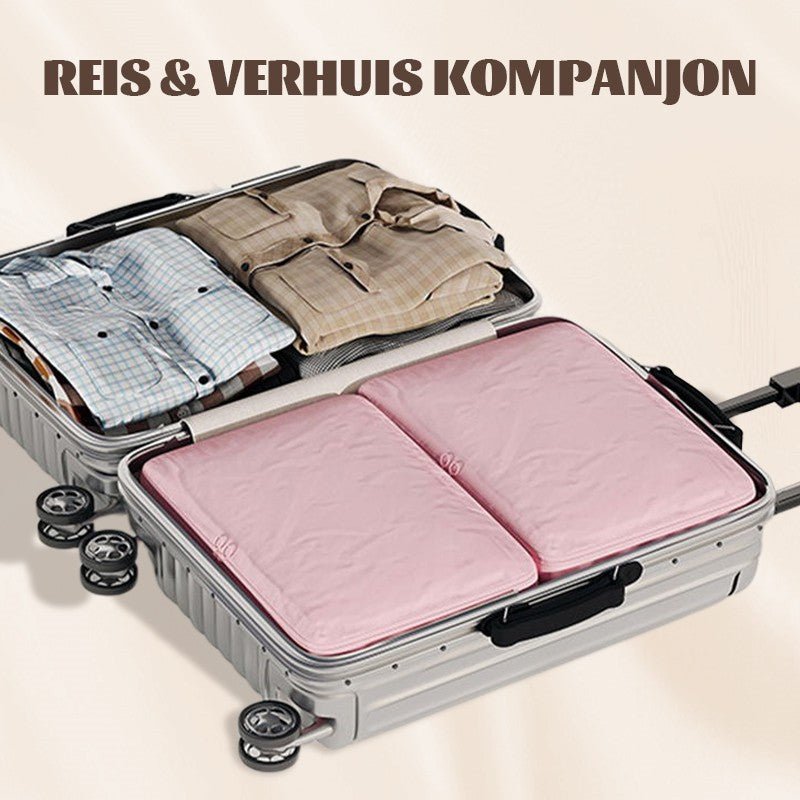 Sacos de Armazenamento com Compressão Máxima – Poupa Espaço para Casa e Viagem – Compressão Sem Vácuo – Nylon Impermeável – Durável e Leve