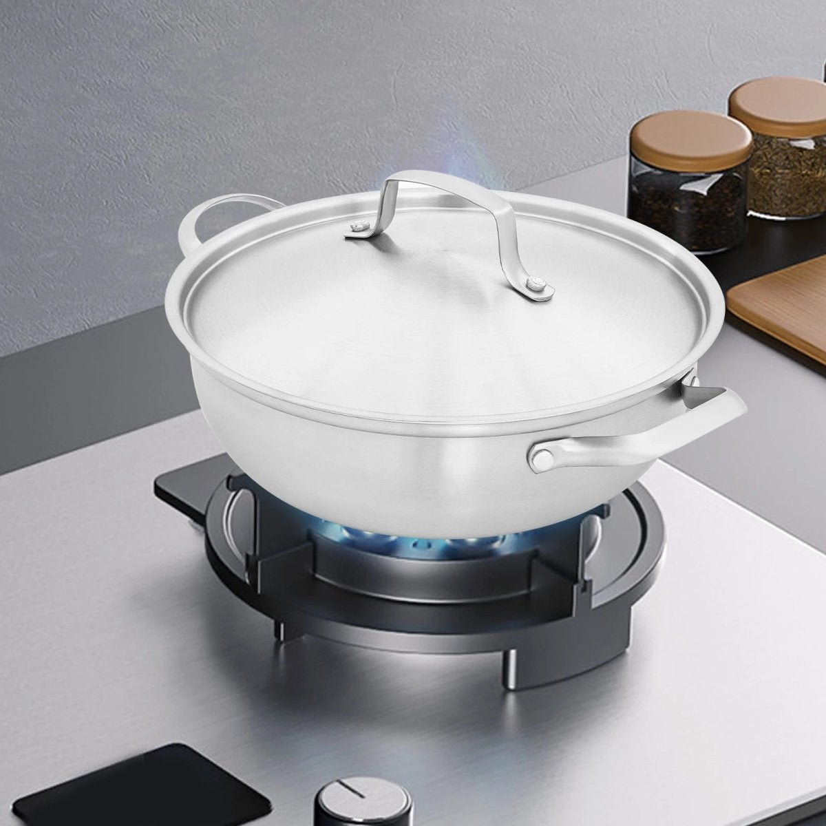 CookSphere – Panela Premium de Aço Inoxidável 26 cm para Todas as Fontes de Calor