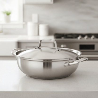 CookSphere – Premium 26 cm RVS Pan voor Alle Warmtebronnen