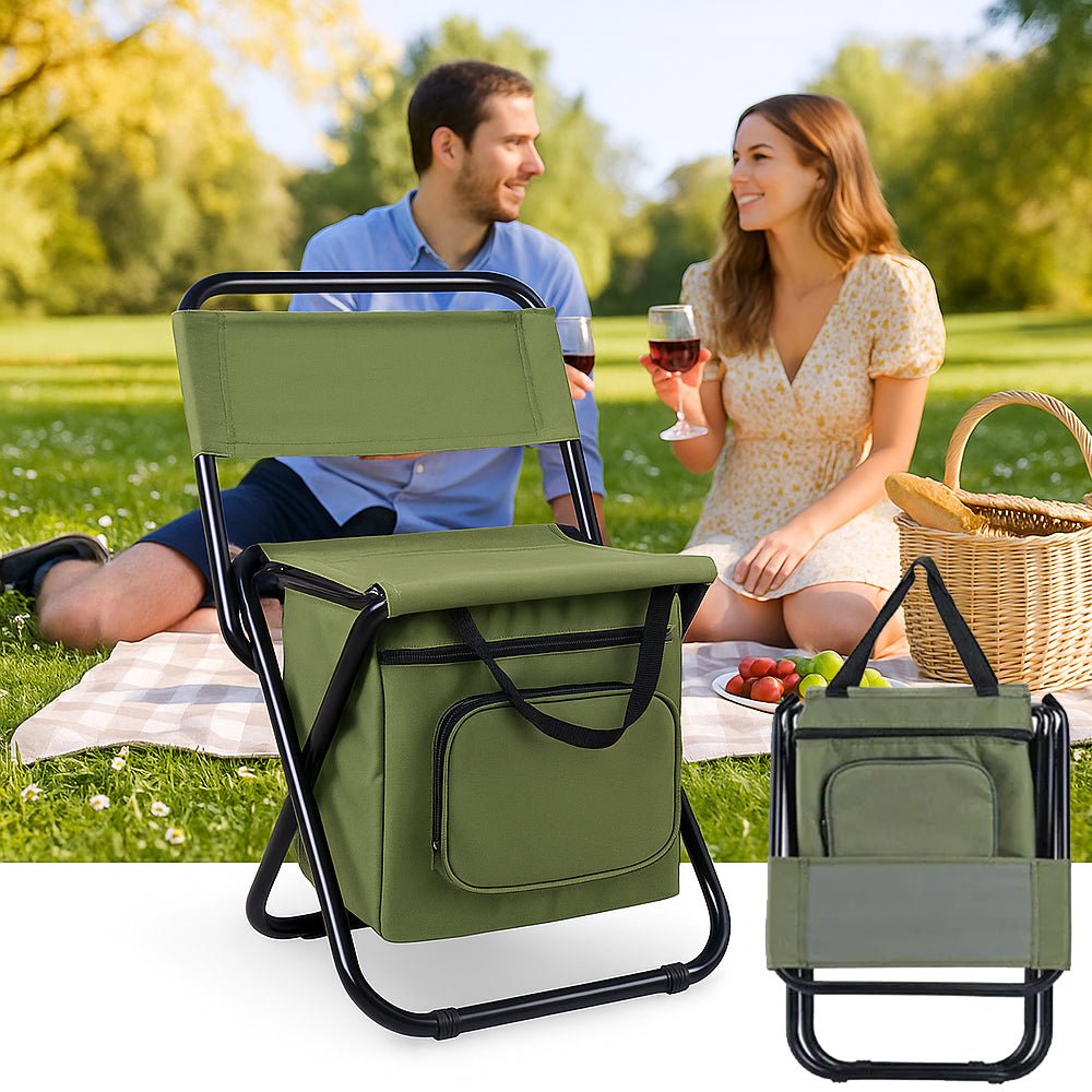 Coolcamp Chair - folding chair with backrest & integrated cooling bag 3