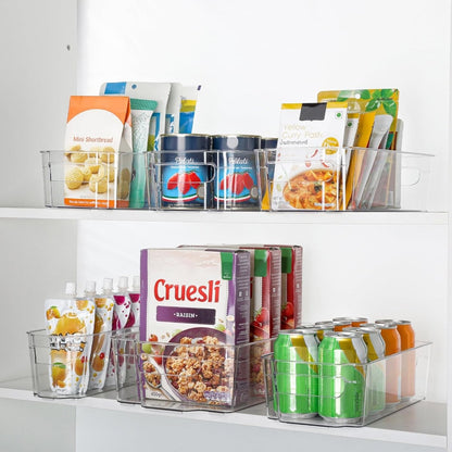 CoolOrganize - 4-Pack BPA-Free Transparent Storage Boxes for Kitchen Organization 6