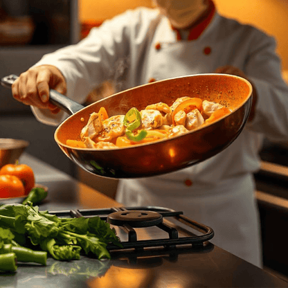 Copper Pan-professional copper pan with non-stick coating & perfect heat distribution 2
