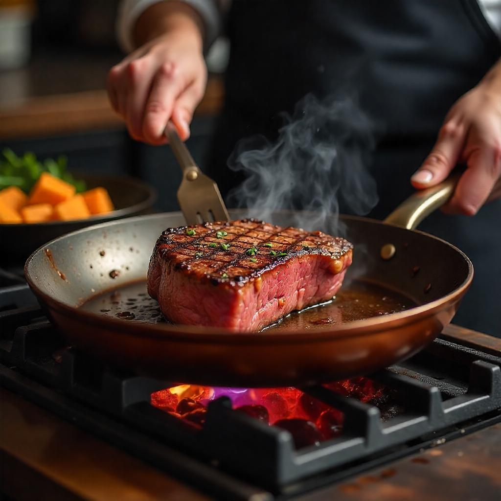 Copper Pan-professional copper pan with non-stick coating & perfect heat distribution 0