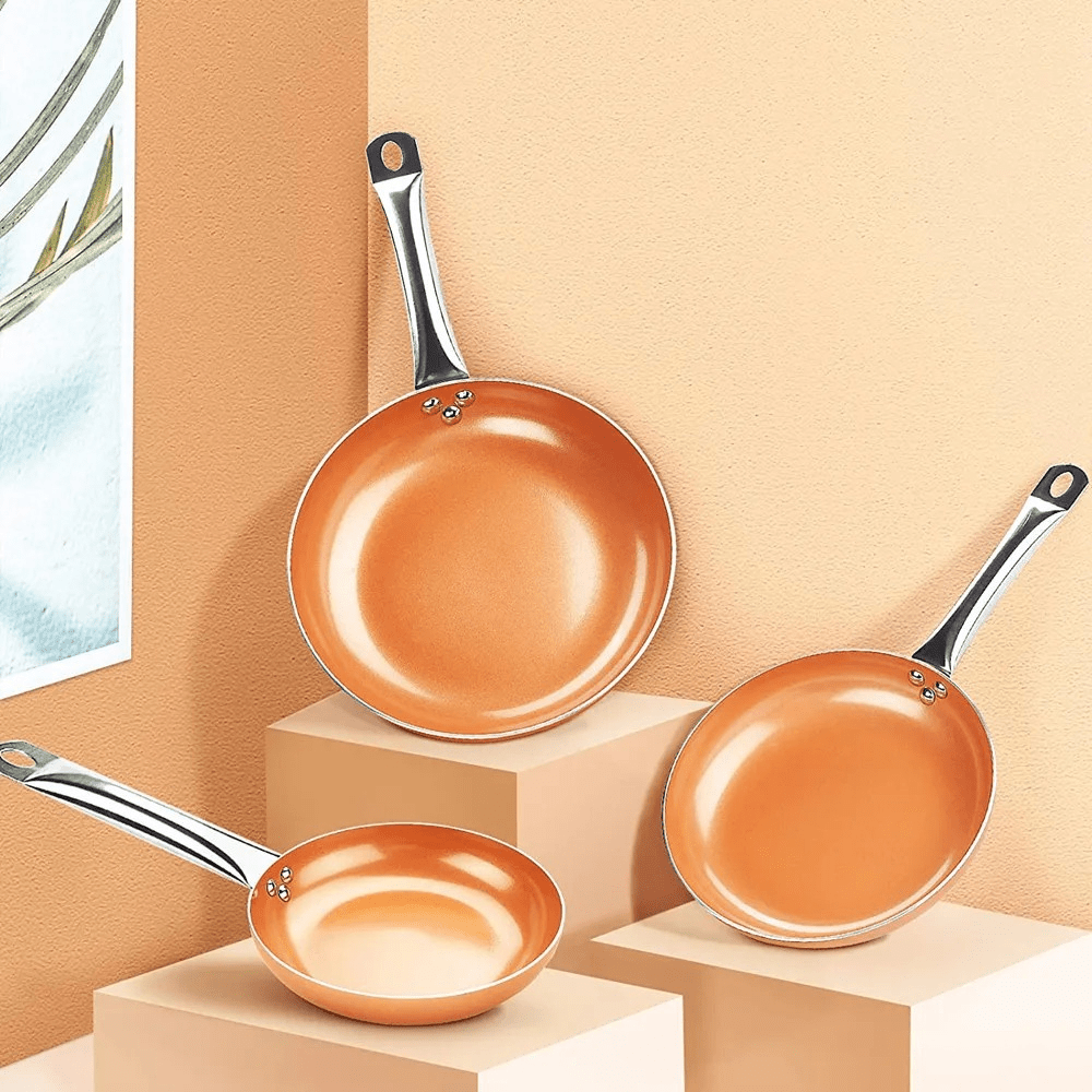 Copper Pan-professional copper pan with non-stick coating & perfect heat distribution 3