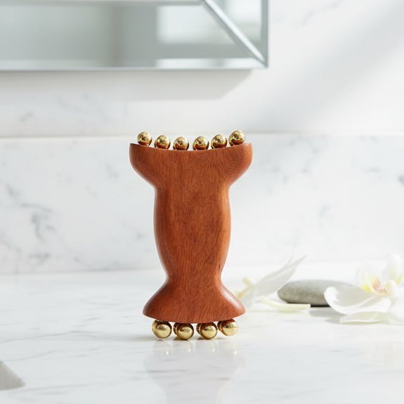 DETOXZEN – Detox Face Massager Natural Copper Wood for Lymph Drainage & Gua Sha Massage 0