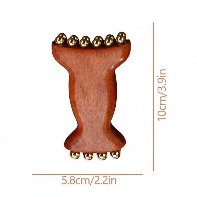 DETOXZEN – Detox Face Massager Natural Copper Wood for Lymph Drainage & Gua Sha Massage 3