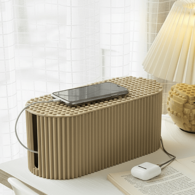 Premium Cable Organizer Box - Stylish Cable Management for Home & Office 0