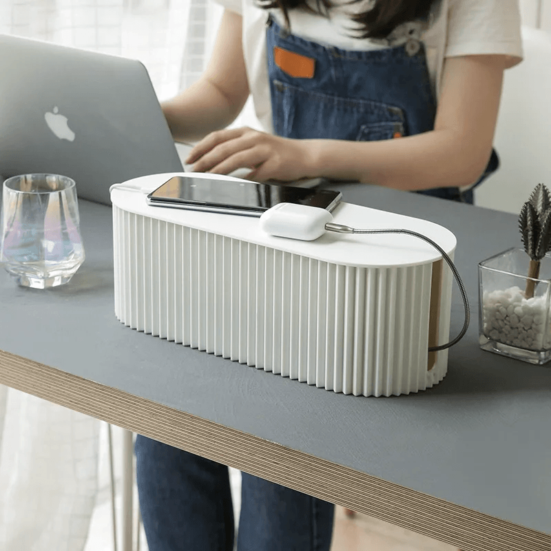 Premium Cable Organizer Box - Stylish Cable Management for Home & Office 2