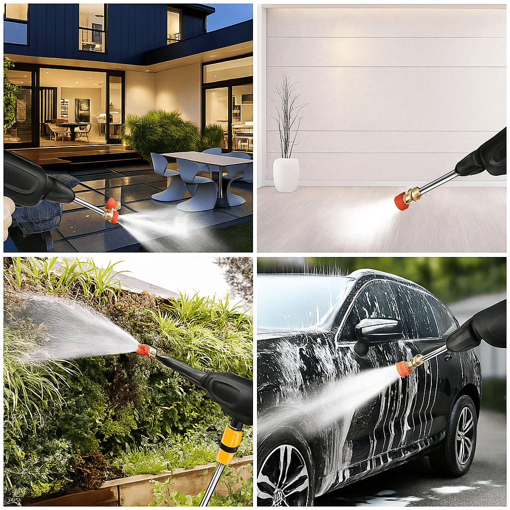 Cordless Power Washer - portable high -pressure cleaner with battery for car, garden & more 3