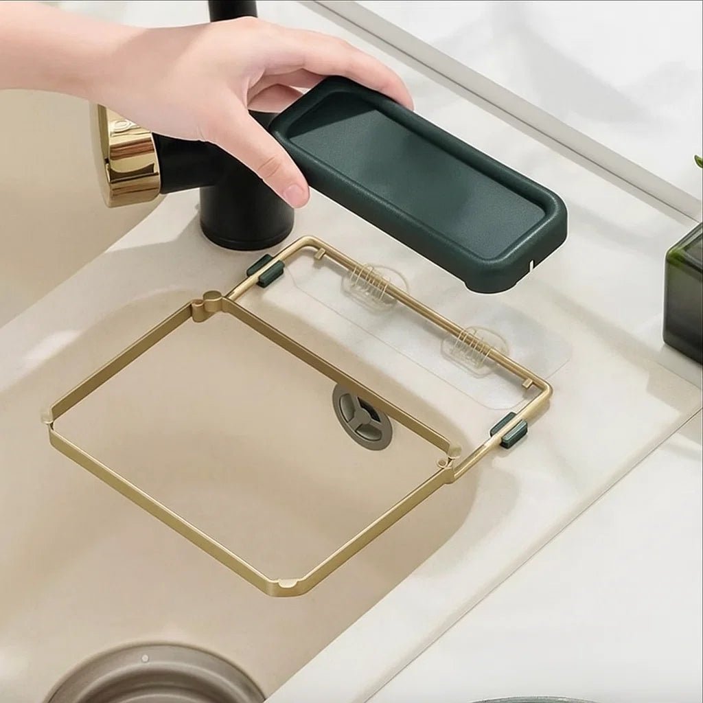 CORNERCADDY – Suporte Dobrável para Pia para uma Cozinha Organizada