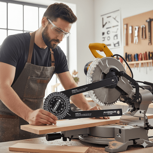 CORNERWISE – Outil de mesure d'angle pour scie à onglet gravé au laser pour des coupes précises