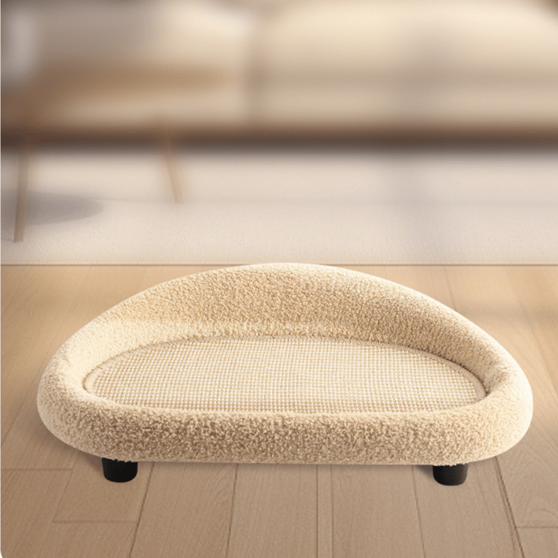 COSYCAT Retreat – Cama Estilosa para Gatos com Superfície de Sisal para Arranhar e Almofada