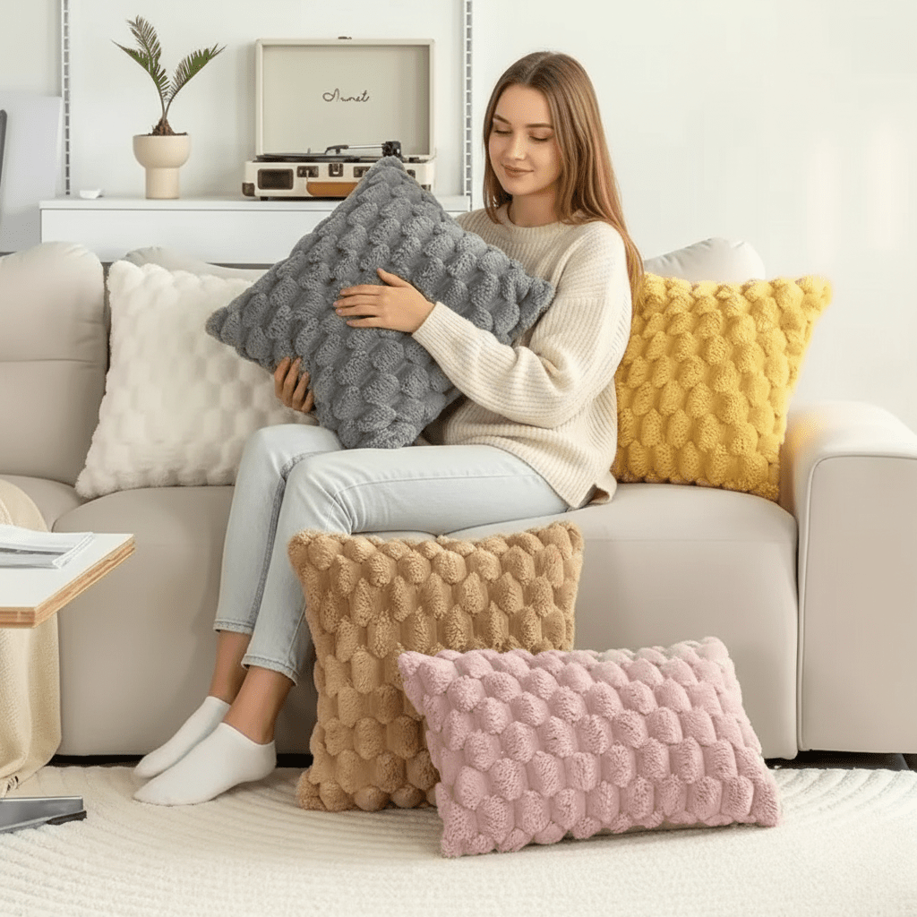 COTONELLE – Cushion Cover in Soft Cotton Blend