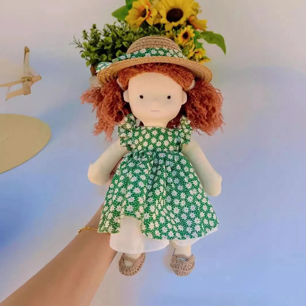Boneca Waldorf Feita à Mão Veluvia | Boneca de peluche macia em algodão para brincadeira reconfortante e desenvolvimento emocional