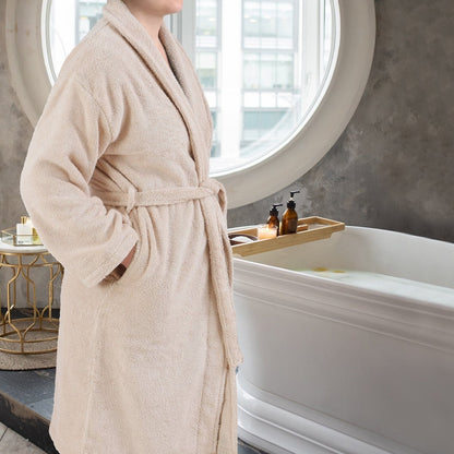 Peignoir de bain en coton Serenique Spa | Peignoir de bain absorbant premium pour un confort et une détente ultimes