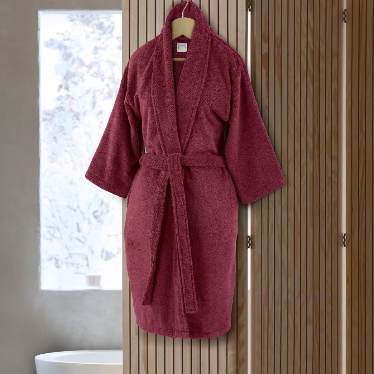 Peignoir de bain en coton Serenique Spa | Peignoir de bain absorbant premium pour un confort et une détente ultimes
