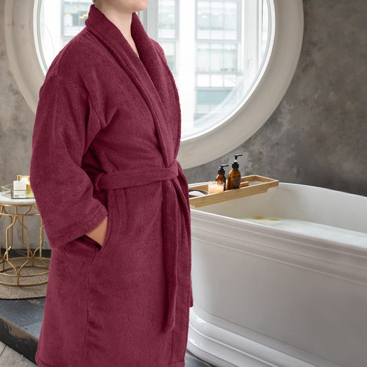 Bata de algodón Serenique Spa | Bata de baño absorbente premium para máxima comodidad y relajación