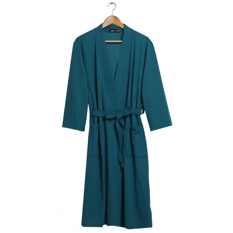 CottonWave – Unisex Waffle Bathrobe Made of Polyester