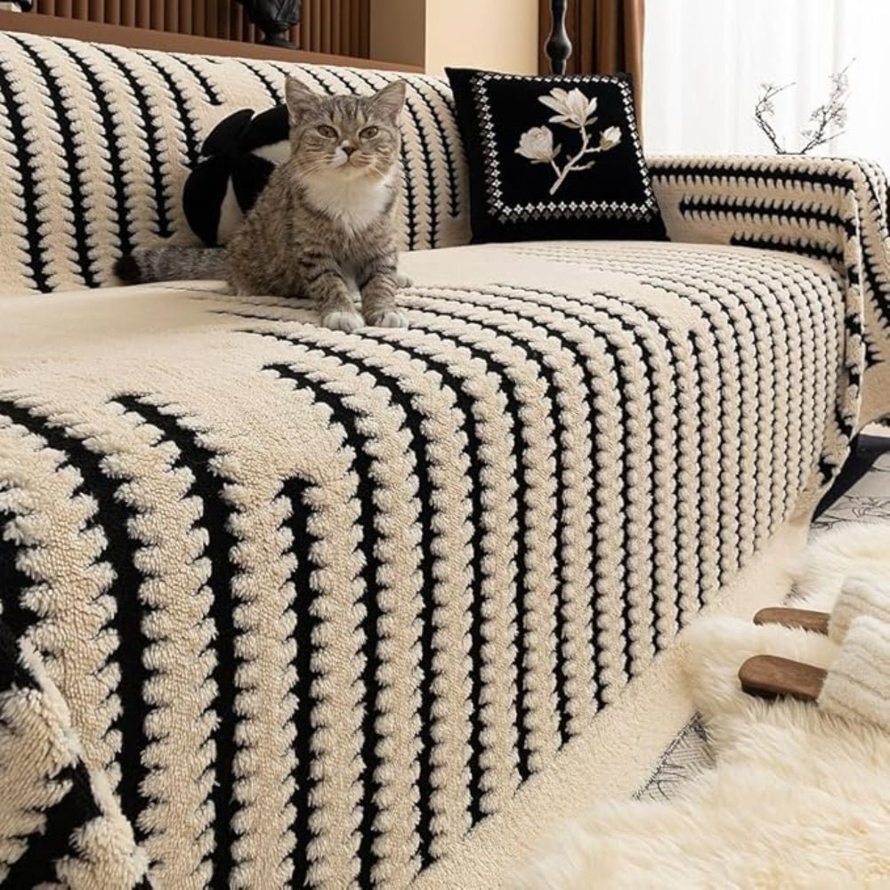 CouchGuard – Plush sofa cover with non-slip backing