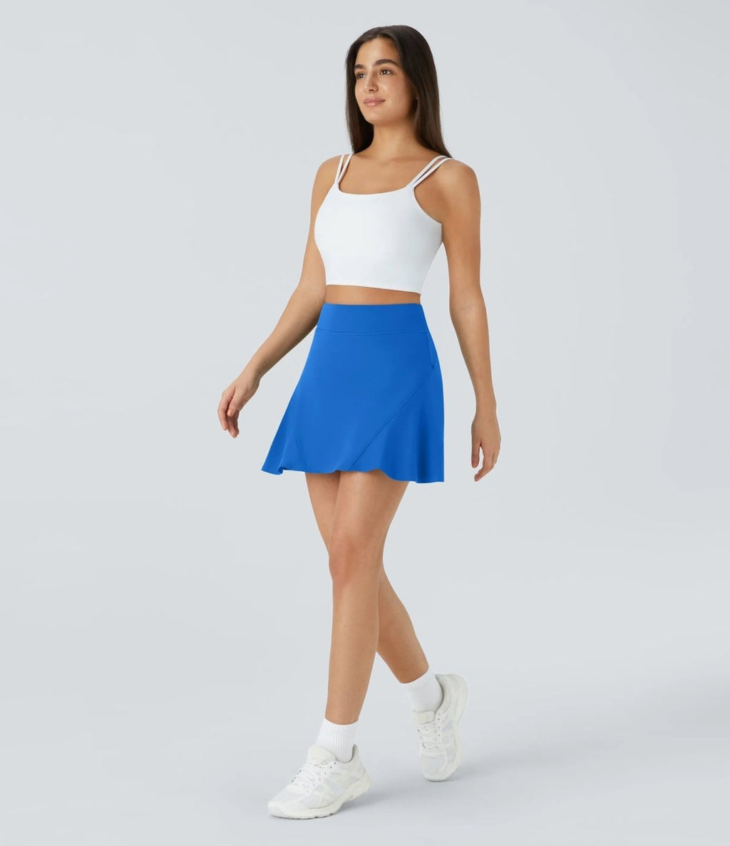 COURTLINE Jupe de tennis - Mini 2 en 1 avec short intégré et poches cachées