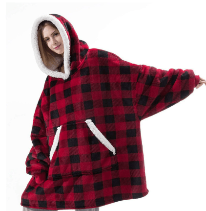 COZIVO – Felpa con Cappuccio in Pile Coperta per Calore e Comfort