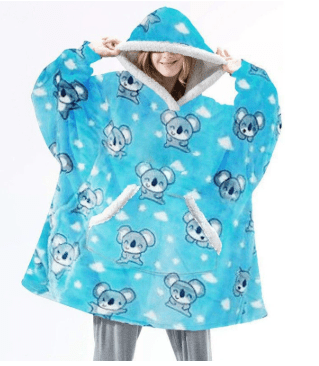 COZIVO – Felpa con Cappuccio in Pile Coperta per Calore e Comfort
