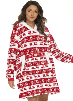 COZIVO – Felpa con Cappuccio in Pile Coperta per Calore e Comfort