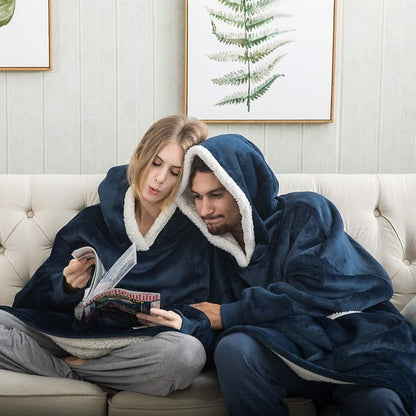 COZIVO – Fleece Hoodie Deken voor Warmte & Comfort
