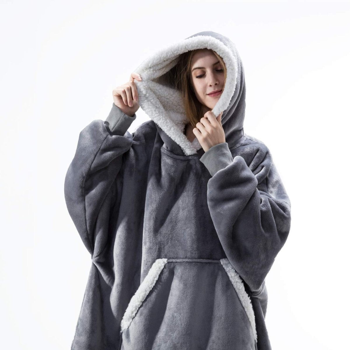 COZIVO – Fleece Hoodie Deken voor Warmte & Comfort