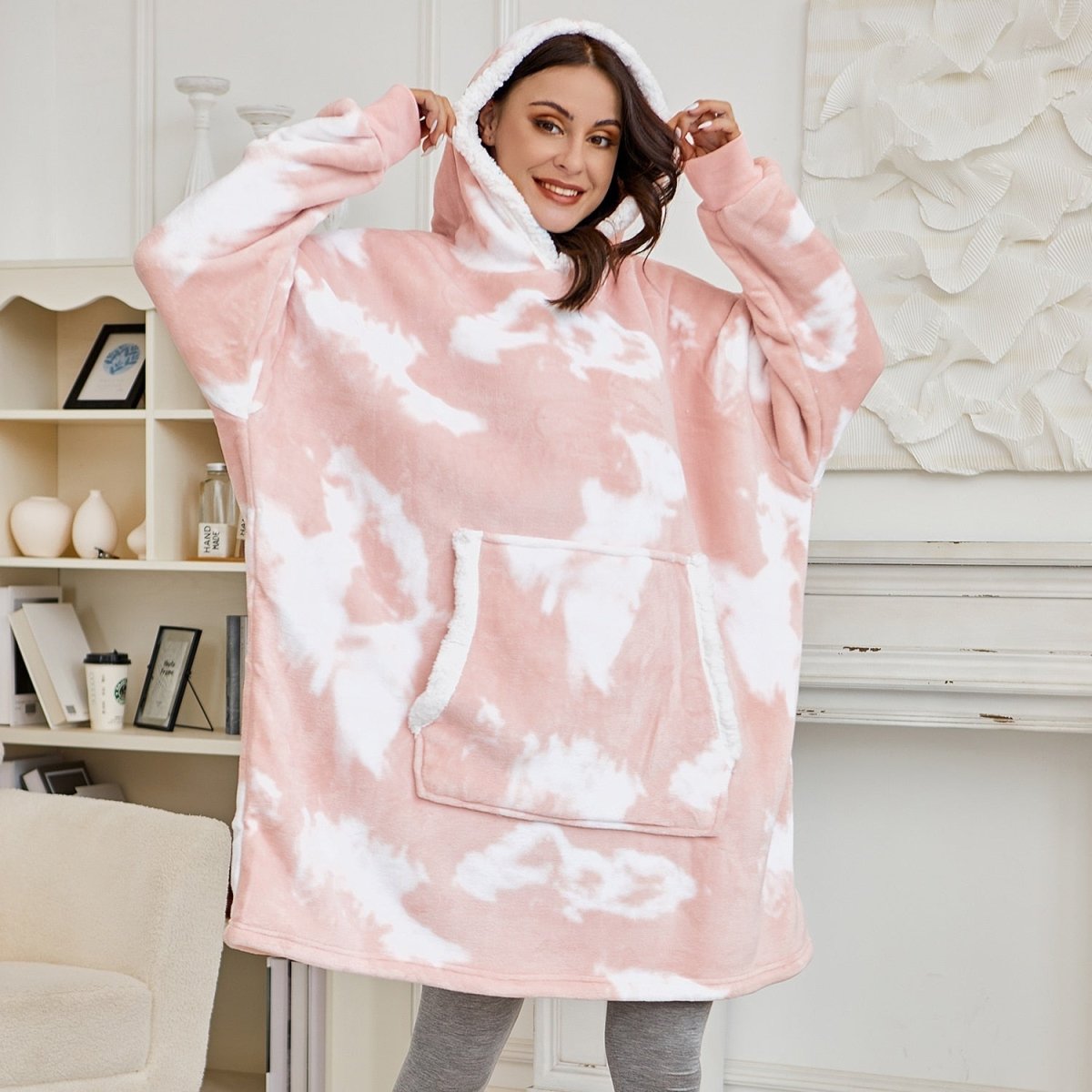 COZIVO – Fleece Hoodie Deken voor Warmte & Comfort