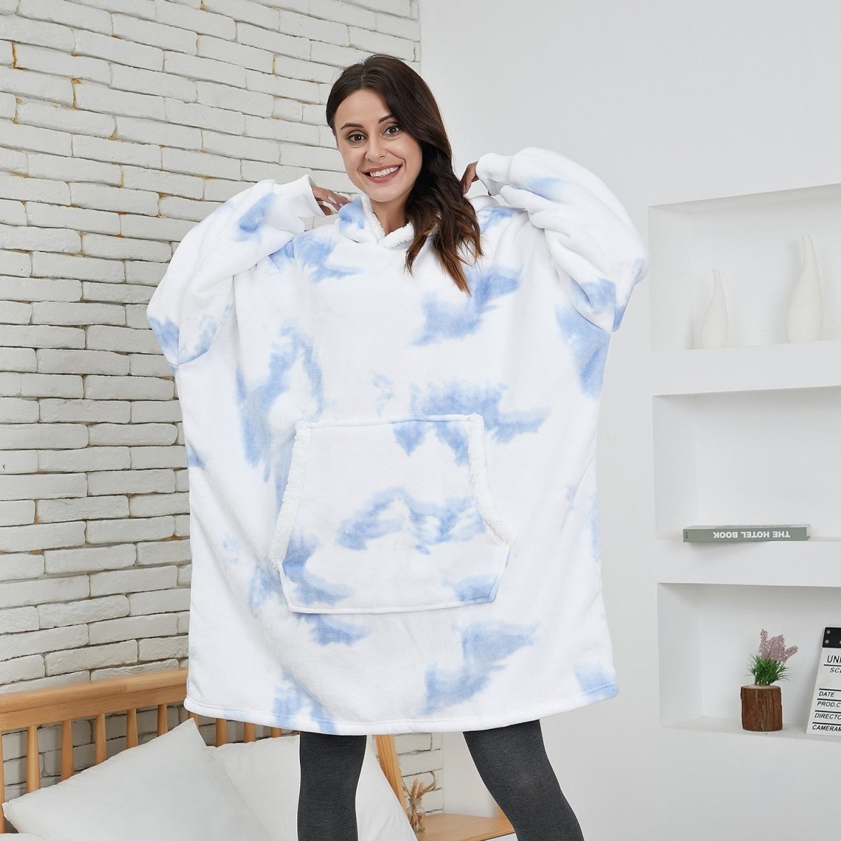 COZIVO – Manta com Capuz em Fleece para Calor e Conforto