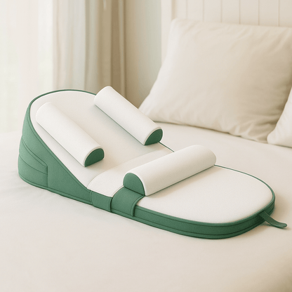 Cuscino CozyCradle – Supporto per Dormienti di Lato con Inclinazione Anti-Reflusso per Neonati